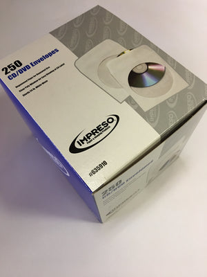Impreso CD/DVD Envelopes - 250 Count