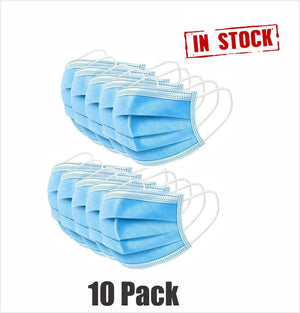 10 ct. 3-Ply Disposable Mask