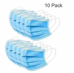 10 ct. 3-Ply Disposable Mask