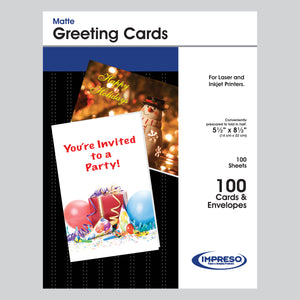 Greeting Cards + Envelopes (Matte) 100 Ct.