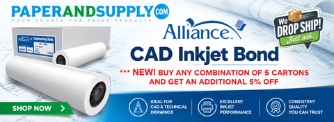 Wide Format Inkjet | CAD Bond Rolls