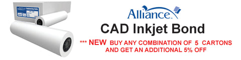 Wide Format Inkjet | CAD Bond Rolls