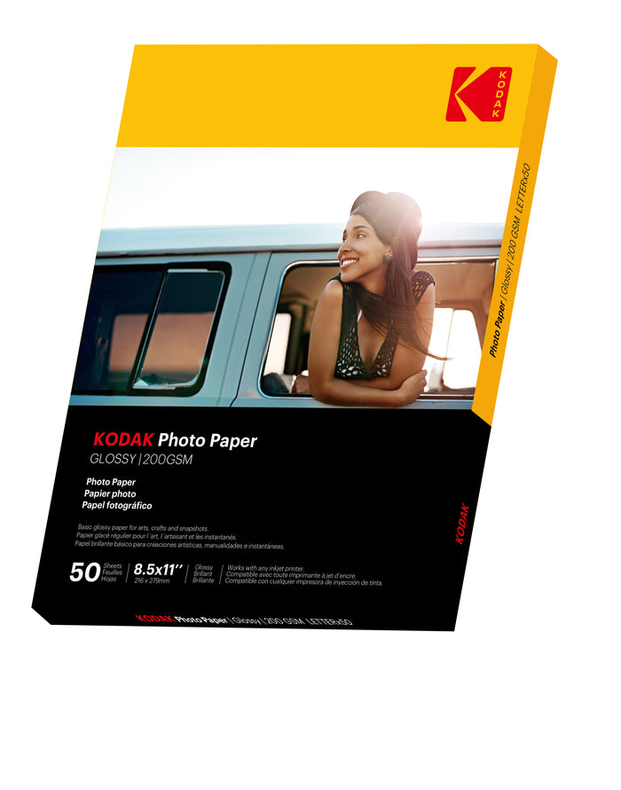 200g Kodak Glossy Photo Paper, 8.5 x 11, 50/Pack (9891-182) – Paper and  Supply